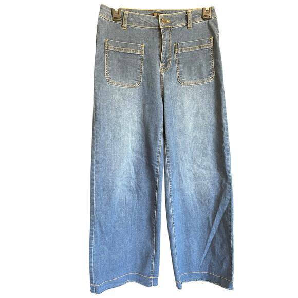 Frye Wide Leg Jeans Medium Wash Size 26 Great Condition - Picture 2 of 7